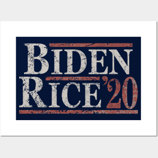 Distressed Biden Rice 2020 Posters and Art